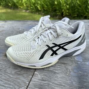 Asics Solution Speed FF 2 women's Size 9 Tennis pickleball Shoes White Black 980